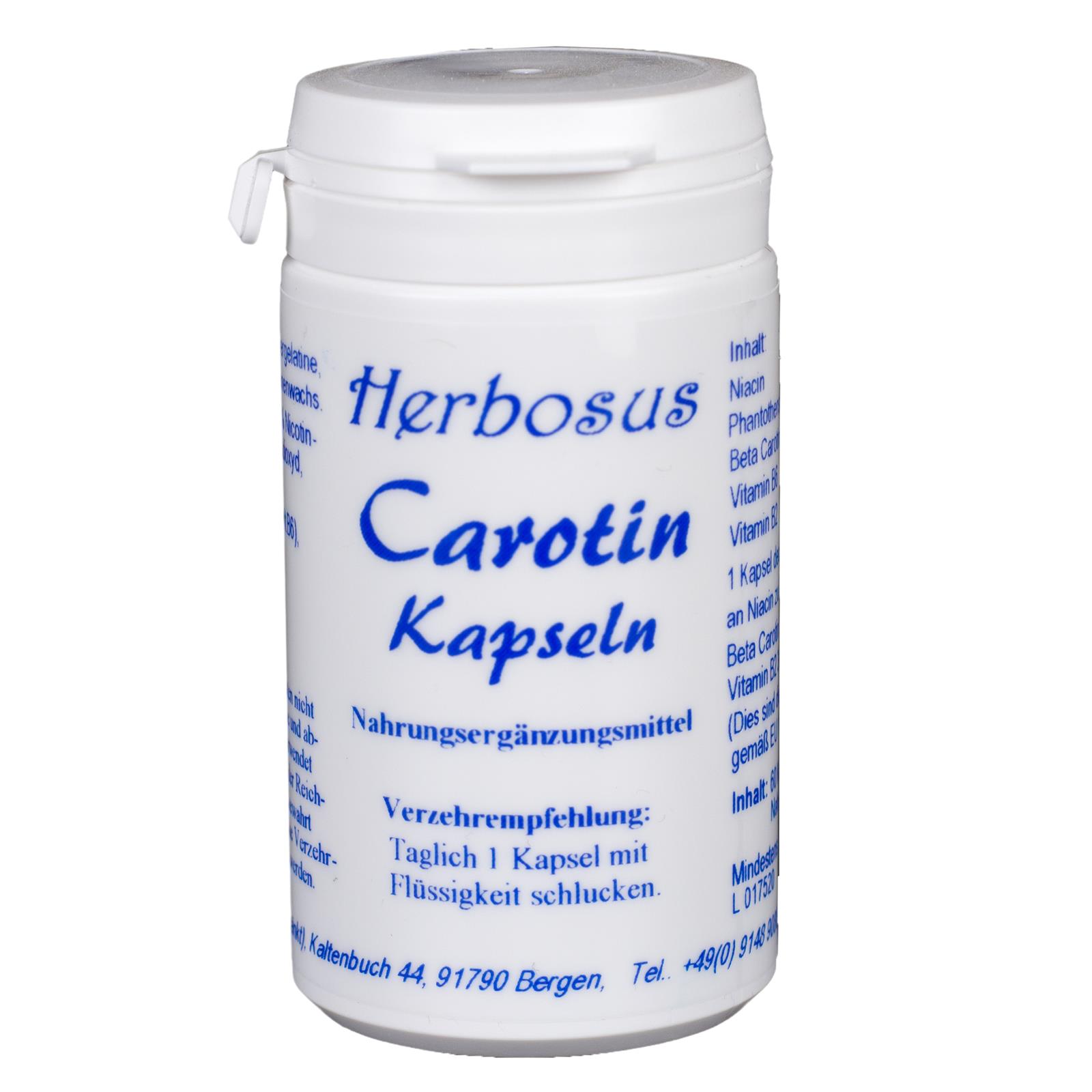 Carotin Kapseln von Herbosus