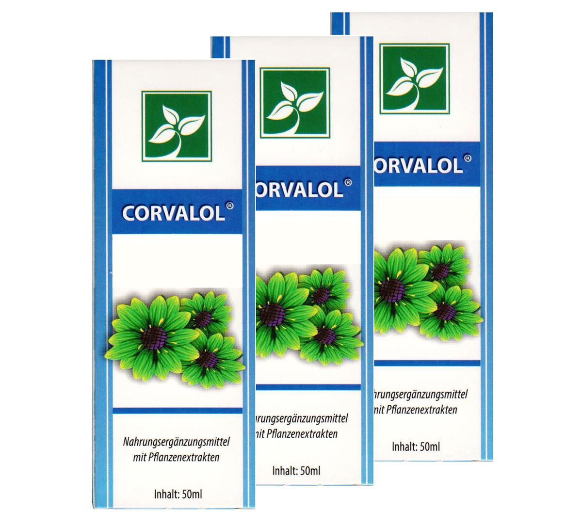 CORVALOL 3x 50ml Extrakten aus Pflanzenextrakten