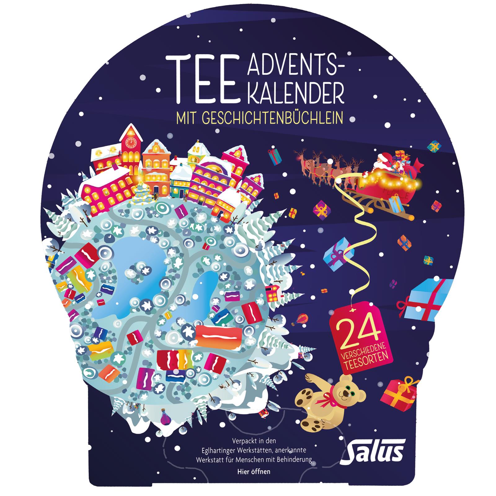 SALUS Tee Adventskalender 2023 mit Geschichtenbüchlein